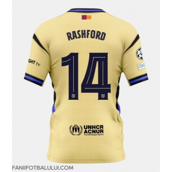 Barcelona Marcus Rashford #14 Tricou Fotbal Replică 2025-26 Barbati Deplasare